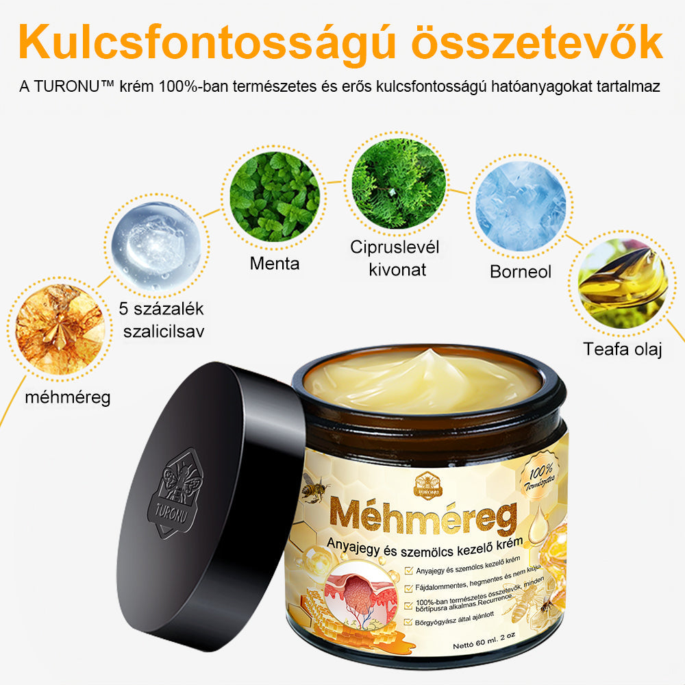 🍃🐝TURONU™ méhméreg szemölcs és anyajegy eltávolító krém (Utolsó napi akció, 80% kedvezmény)